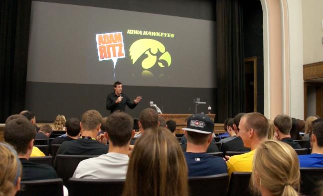 Adam at Iowa Hawkeyes