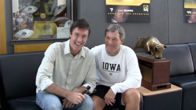 Adam Ritz with Kirk Ferentz