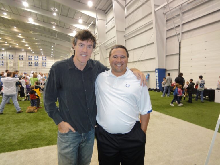 Adam and Colts quarterbacks coach Clyde Christensen