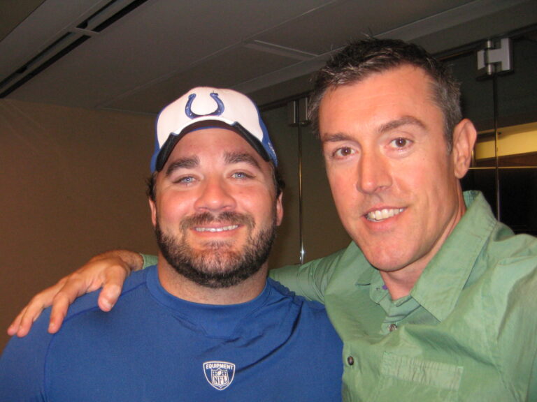 Jeff Saturday with Adam Ritz