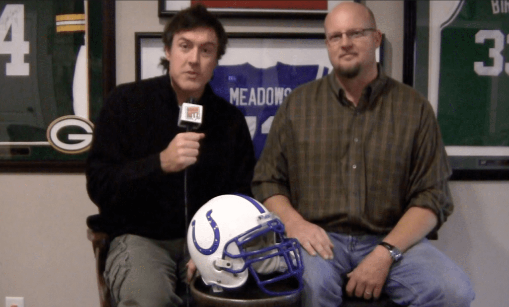 Adam Ritz with Adam Meadows of the Colts