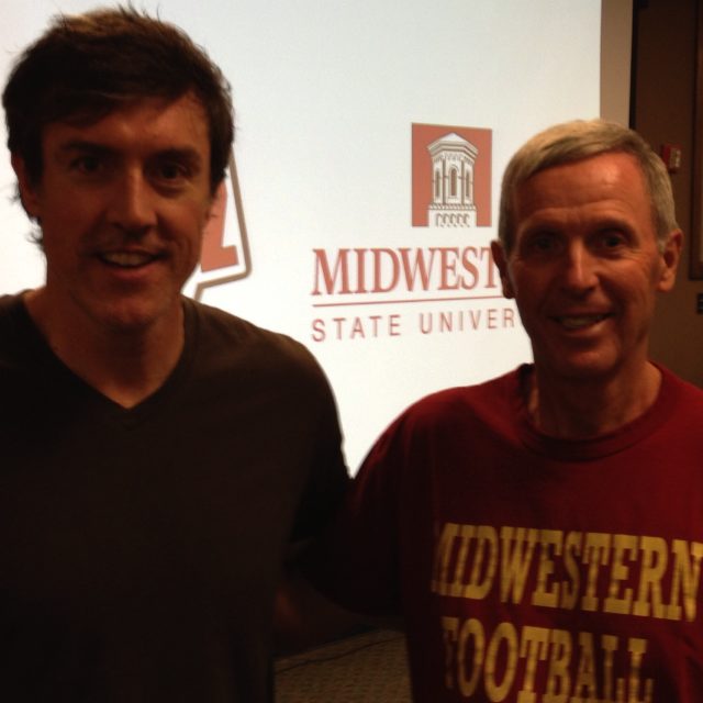 Adam with MSU head coach Bill Maskill