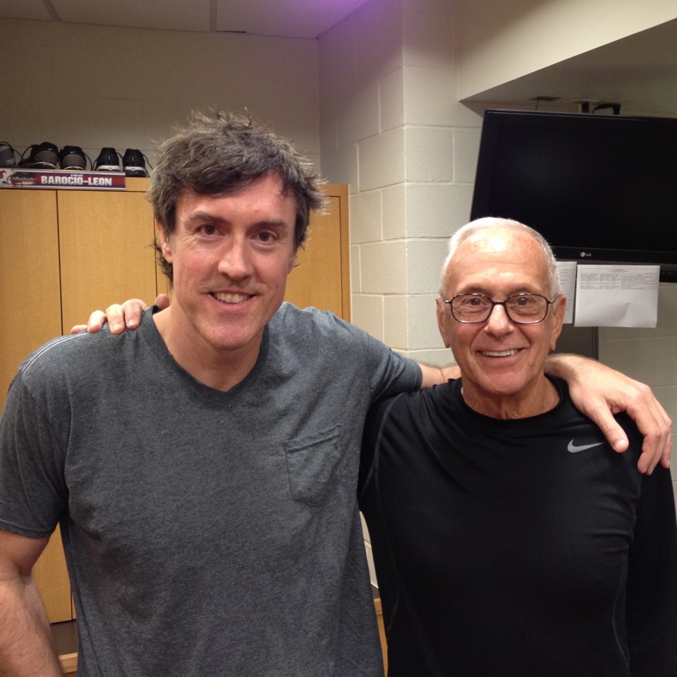 Adam Ritz and legendary coach Larry Brown
