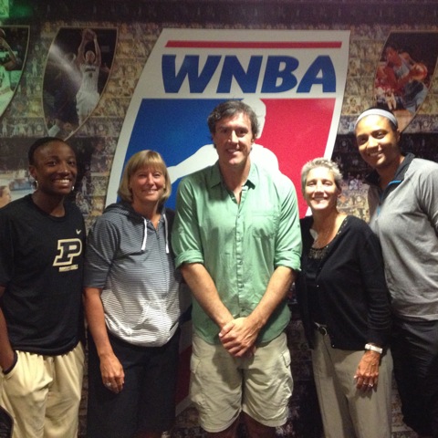 Adam Ritz with the Purdue WBB coaching staff