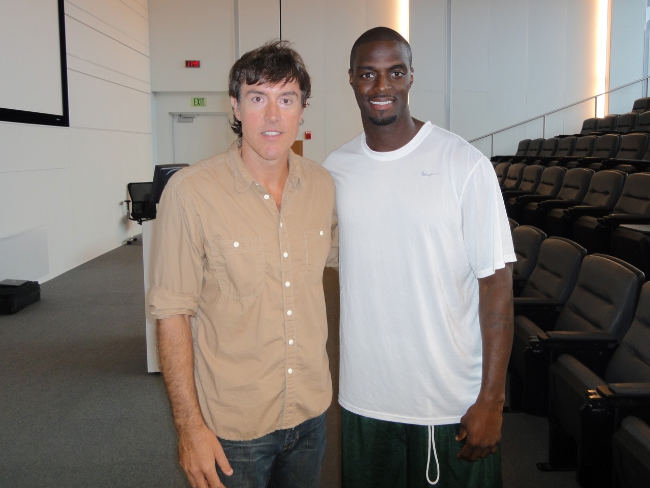 Adam Ritz with Plaxico Burris